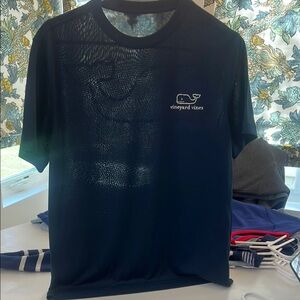 Men’s Vineyard Vines Dark Blue Performance Tee with Logo